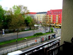The host's balcony that made me fall in love with Berlin!